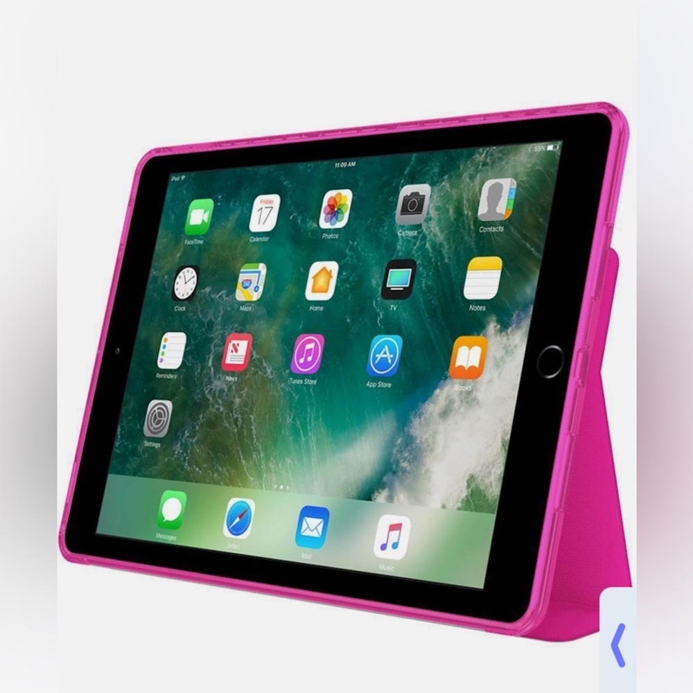 NWT iPad Air 2 Snap On Folio Magnetic Closure Case Sueded
Microfiber Pink